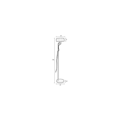 White Label Living Vloerlamp Landon Zwart - KwaliteitWonen.nl