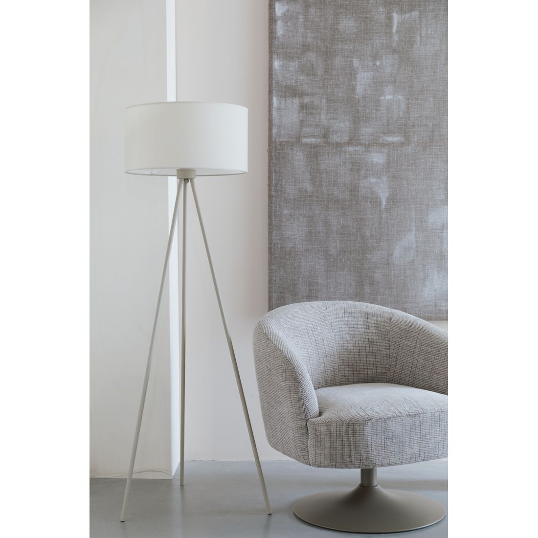 White Label Living Vloerlamp Susie Beige - KwaliteitWonen.nl