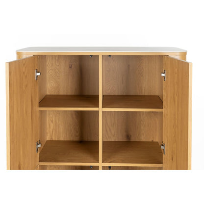 White Label Living Wandkast Almira Eiken - KwaliteitWonen.nl
