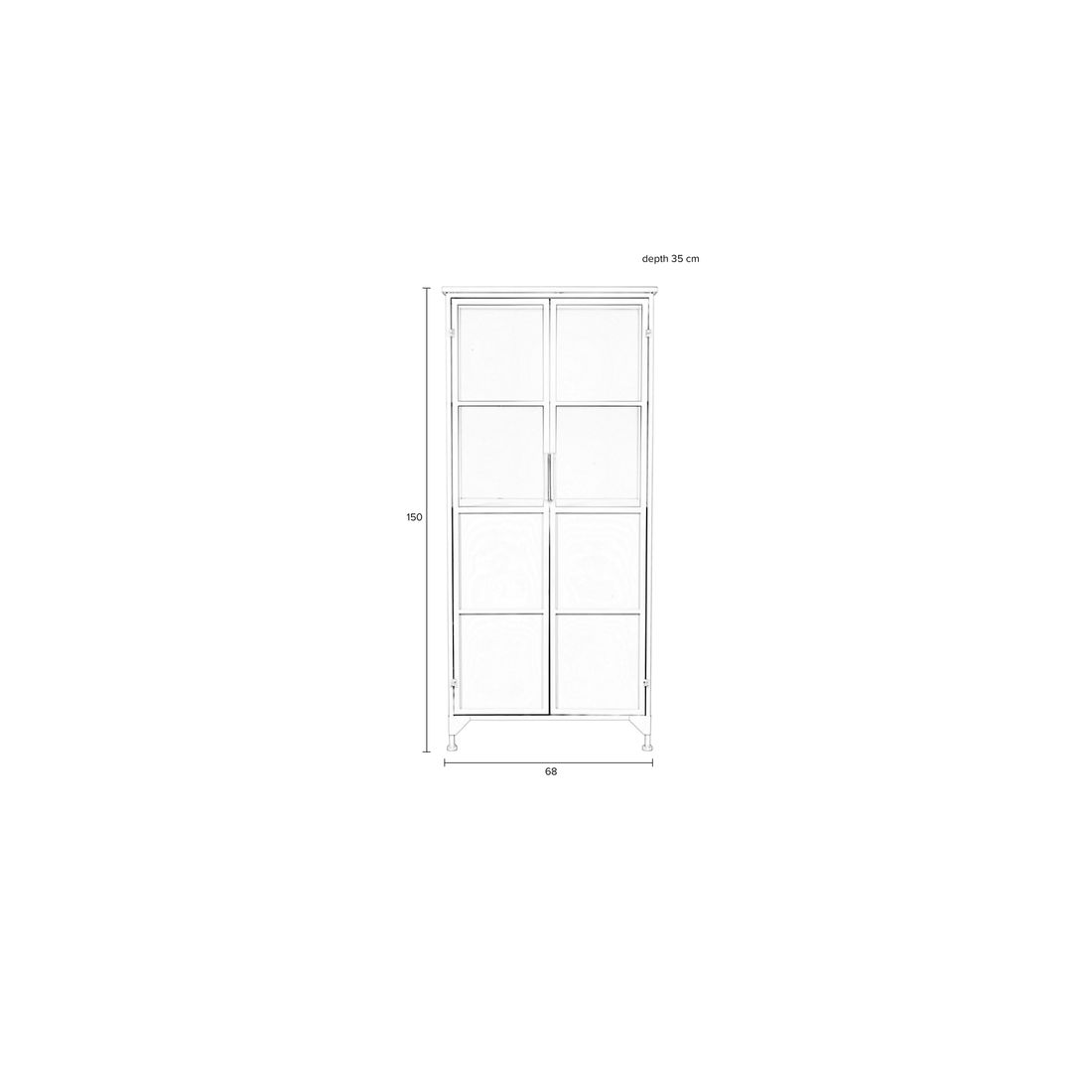 White Label Living Wandkast Miya - KwaliteitWonen.nl