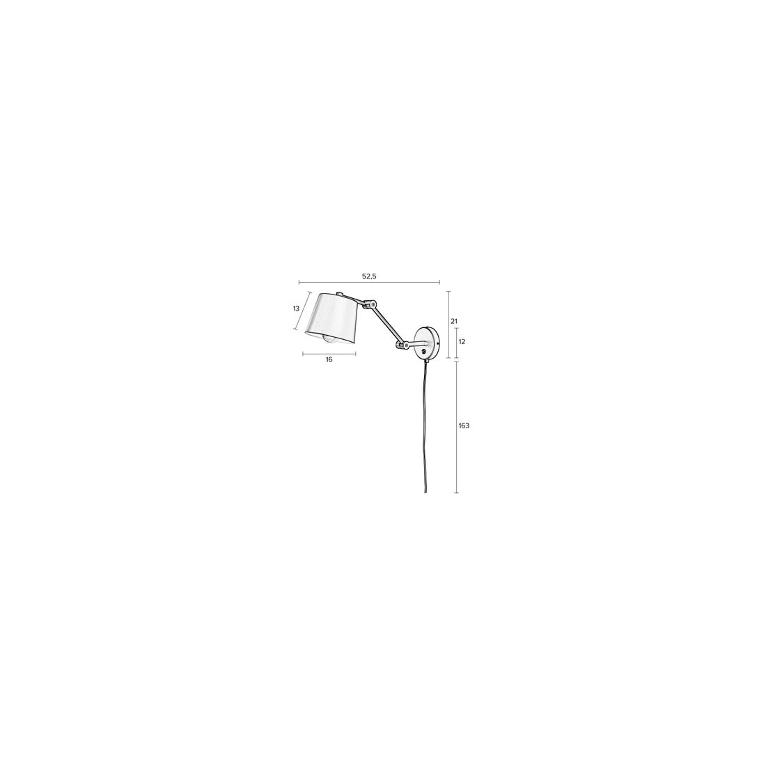 White Label Living Wandlamp Hajo - KwaliteitWonen.nl