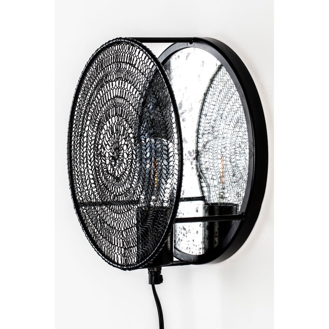 White Label Living Wandlamp Lea Zwart - KwaliteitWonen.nl