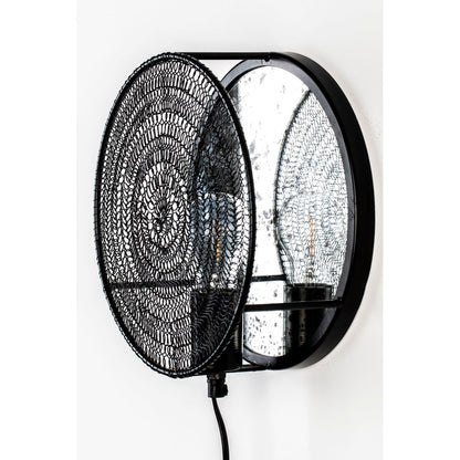 White Label Living Wandlamp Lea Zwart - KwaliteitWonen.nl