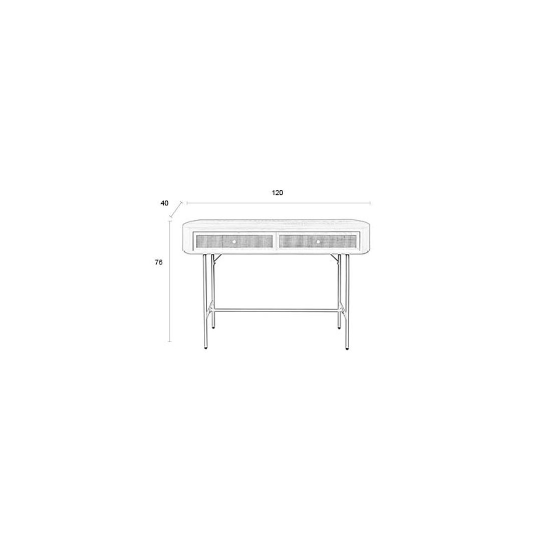 White Label Living Wandtafel Amaya - KwaliteitWonen.nl