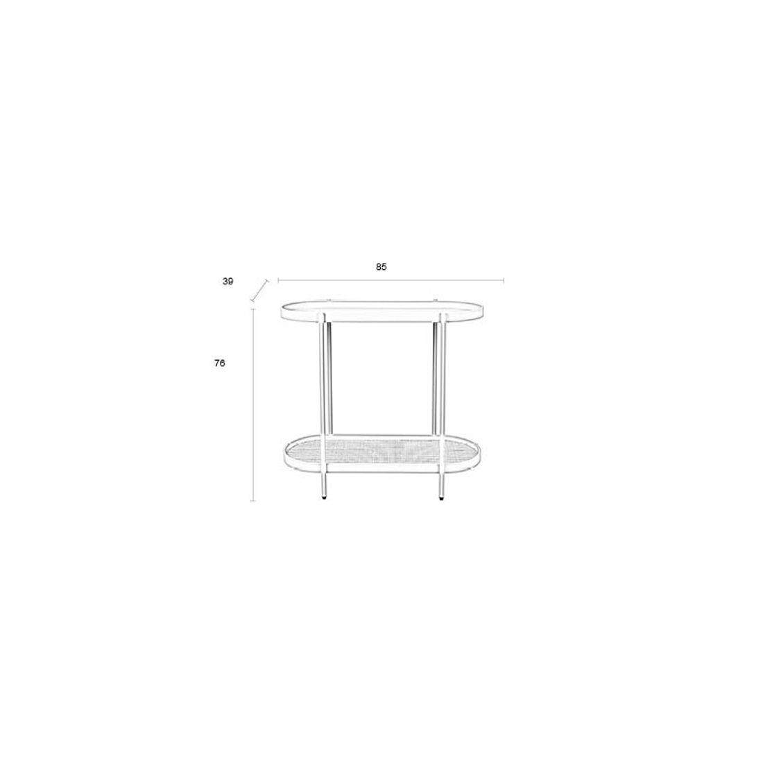White Label Living Wandtafel Amaya - KwaliteitWonen.nl