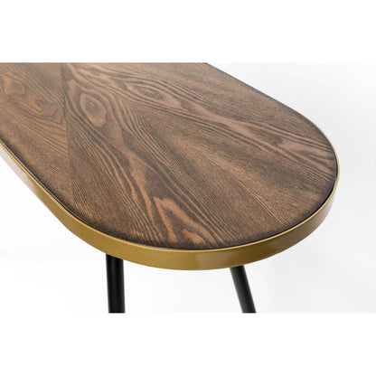 White Label Living Wandtafel Denise Walnoot - KwaliteitWonen.nl