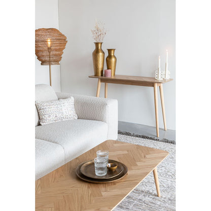 White Label Living Wandtafel Fabio 120x40cm Naturel Eiken - KwaliteitWonen.nl