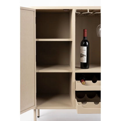 White Label Living Wijnkast Amaya Laag - KwaliteitWonen.nl