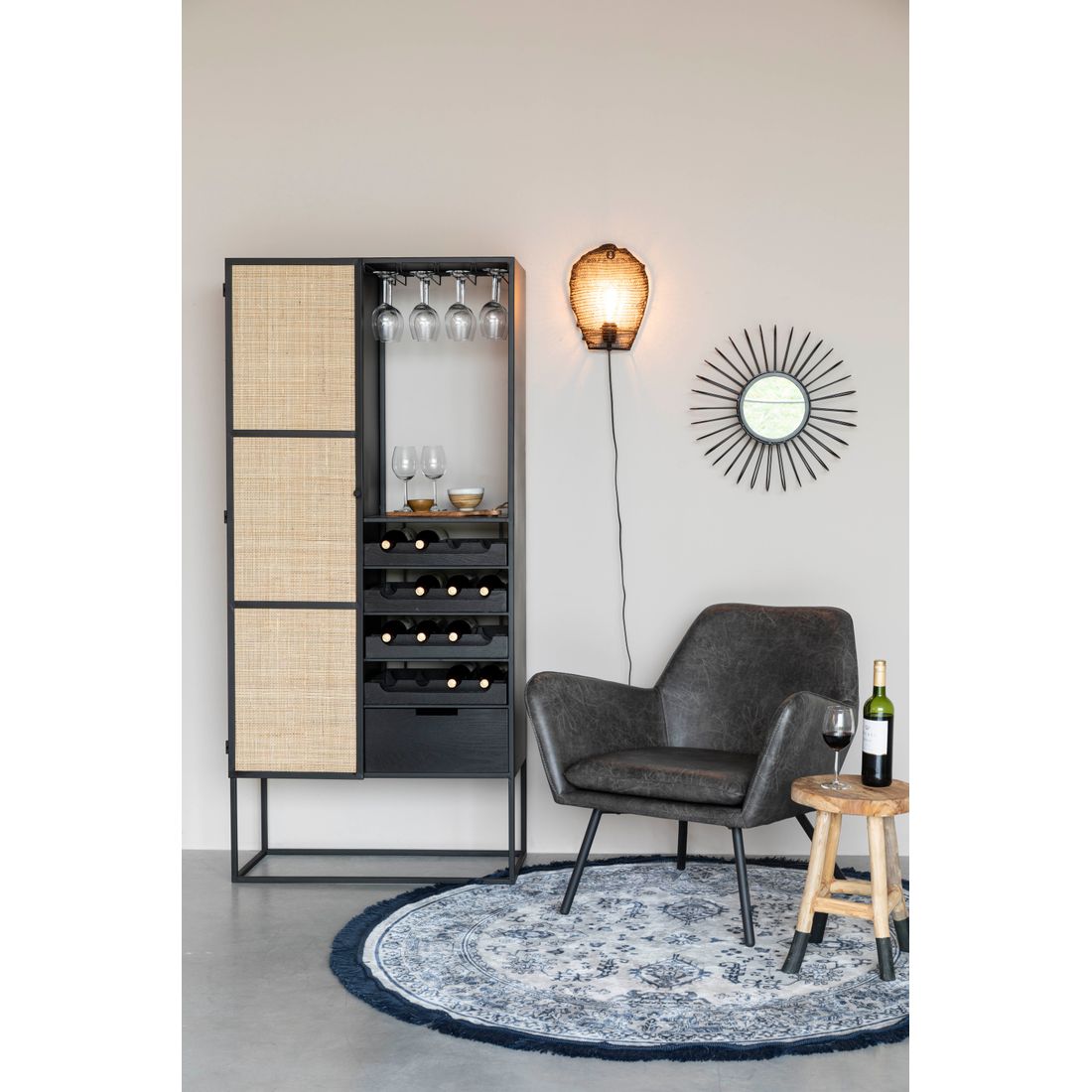 White Label Living Wijnkast Guuji Hoog - KwaliteitWonen.nl