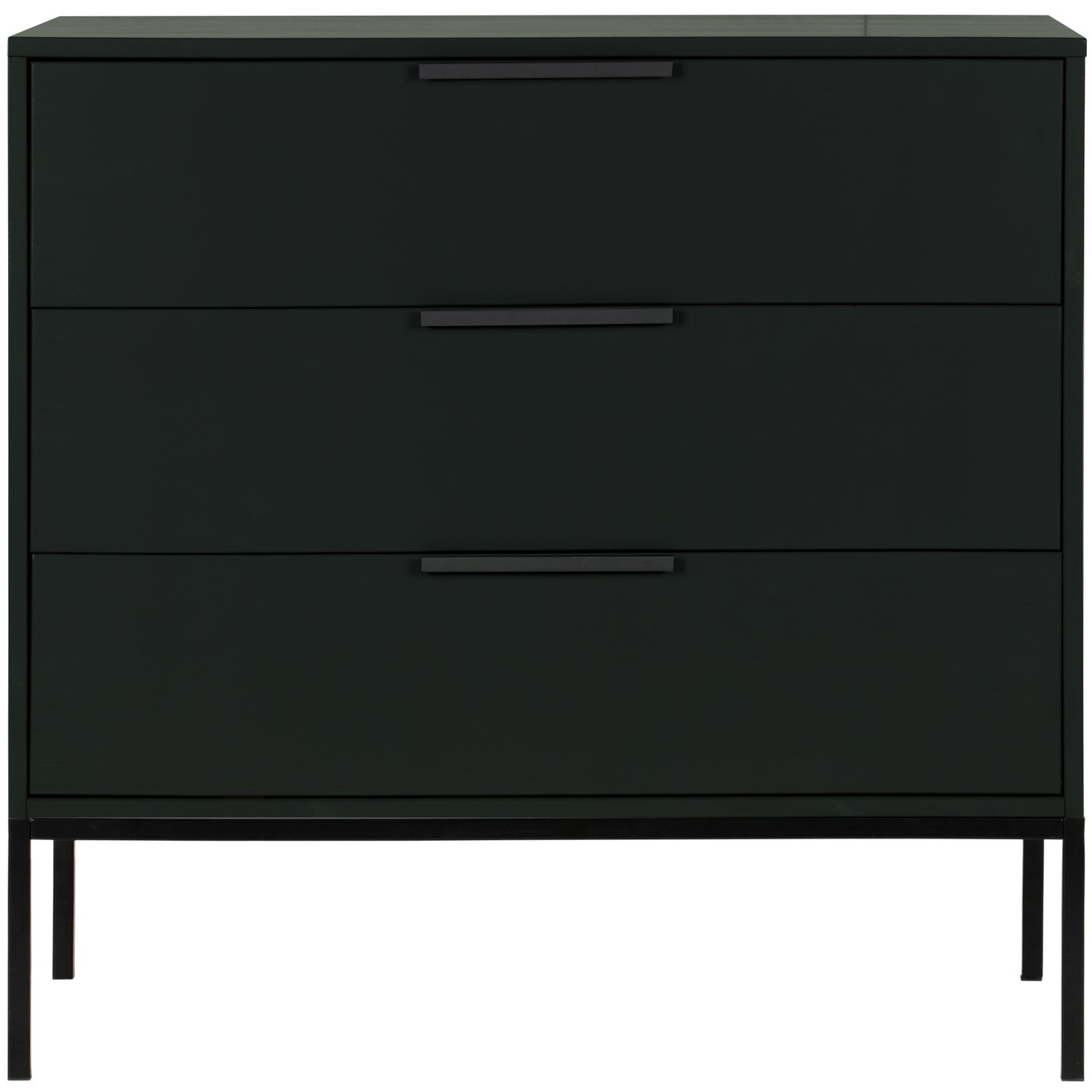 Woood Adam Dressoir Ladekast Grenen Zwart [Fsc] - KwaliteitWonen.nl