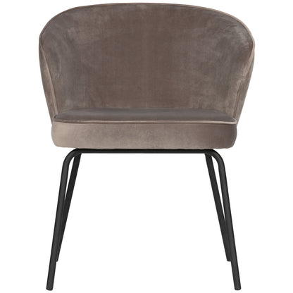 Woood Admit Eetkamerstoel Velvet Khaki - KwaliteitWonen.nl