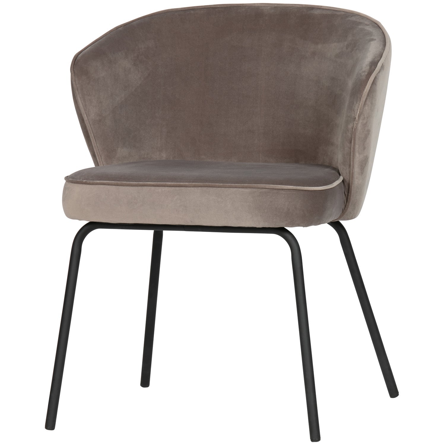 Woood Admit Eetkamerstoel Velvet Khaki - KwaliteitWonen.nl