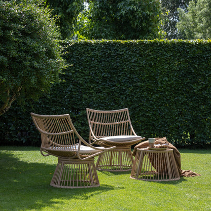 Woood Alatna Tuinstoel Wicker Naturel - KwaliteitWonen.nl