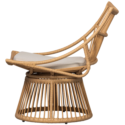 Woood Alatna Tuinstoel Wicker Naturel - KwaliteitWonen.nl