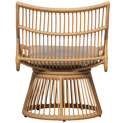 Woood Alatna Tuinstoel Wicker Naturel - KwaliteitWonen.nl