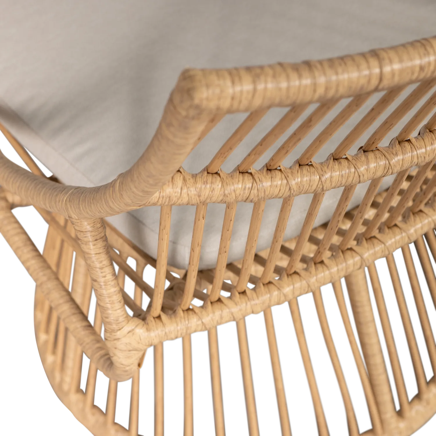 Woood Alatna Tuinstoel Wicker Naturel - KwaliteitWonen.nl