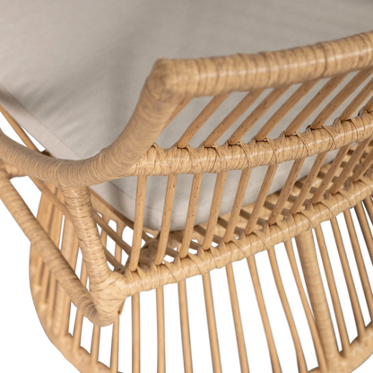 Woood Alatna Tuinstoel Wicker Naturel - KwaliteitWonen.nl