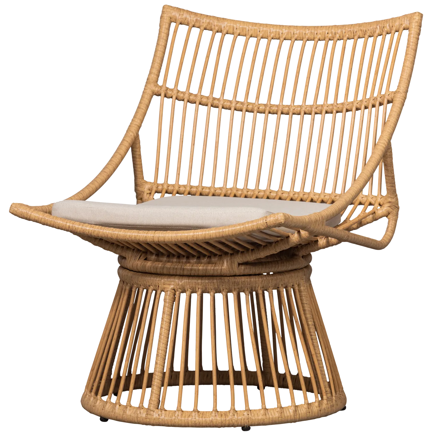 Woood Alatna Tuinstoel Wicker Naturel - KwaliteitWonen.nl