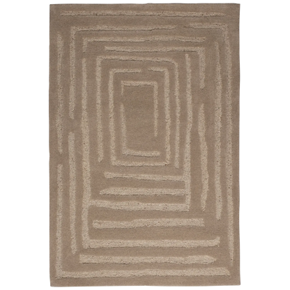 Woood Alicia Vloerkleed Wol Zand 170x240cm - KwaliteitWonen.nl