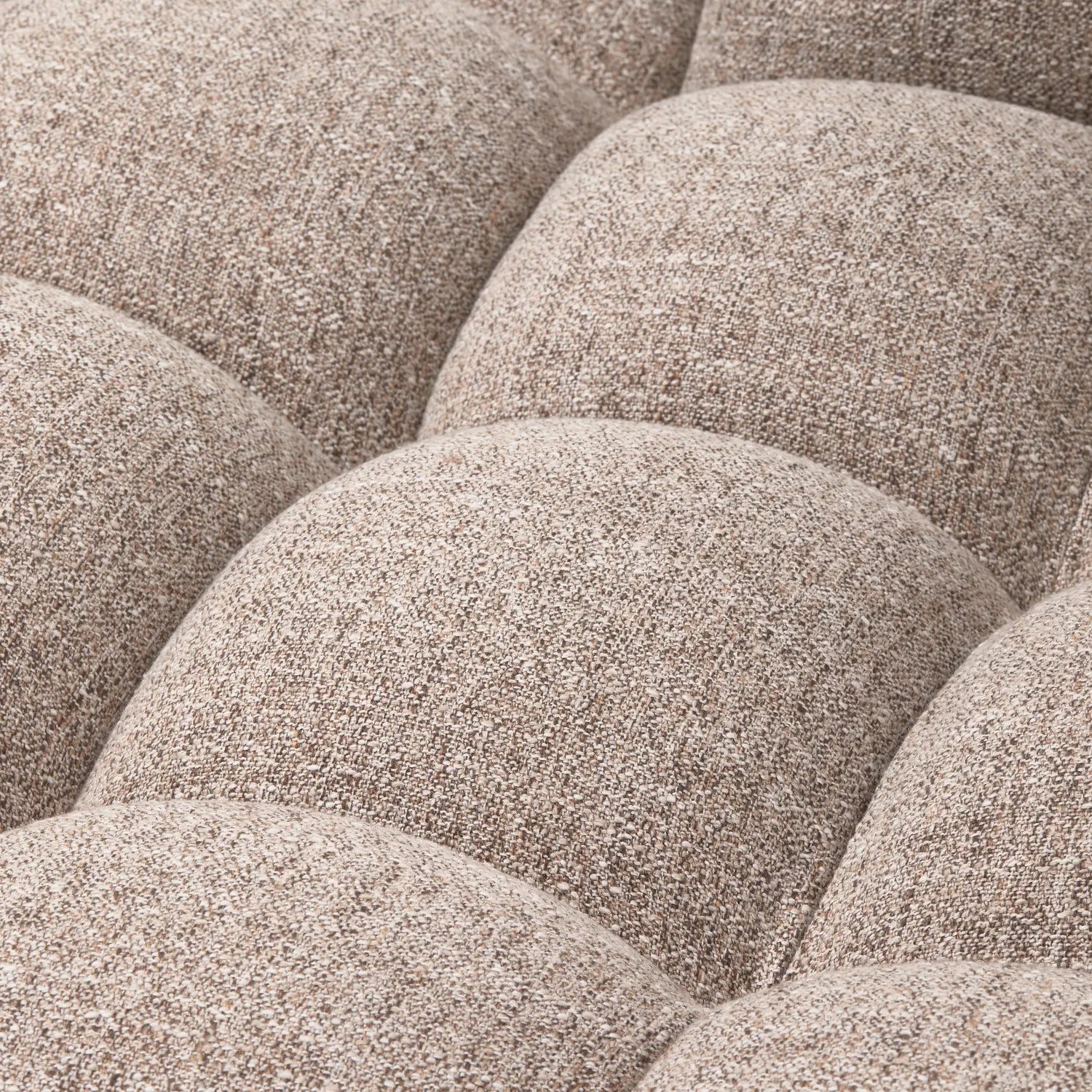 Woood Allure Hoekbank 3-zits Bank + Chaise Longue Links Geweven Stof Bruin Melange - KwaliteitWonen.nl