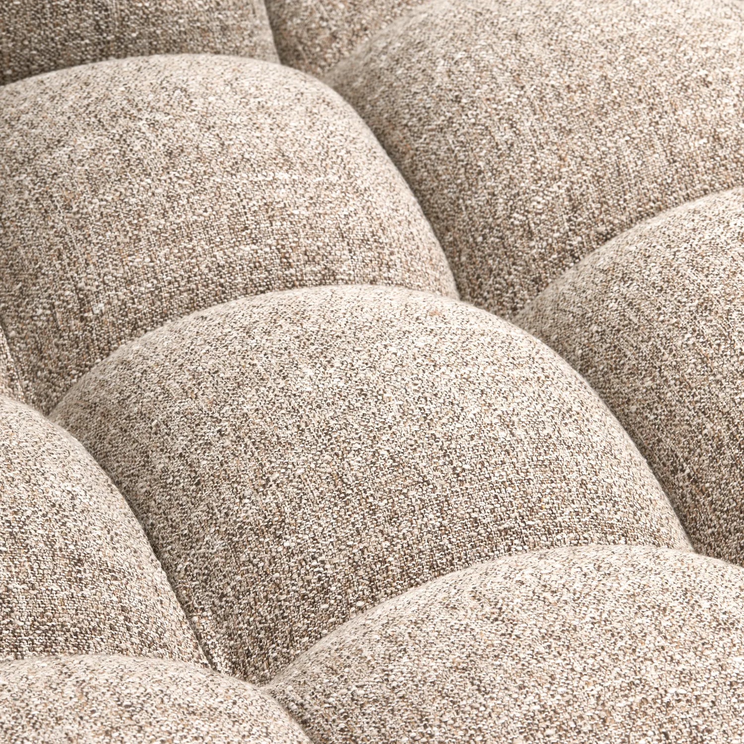 Woood Allure Hoekbank 3-zits Bank + Chaise Longue Rechts Geweven Stof Naturel Melange - KwaliteitWonen.nl