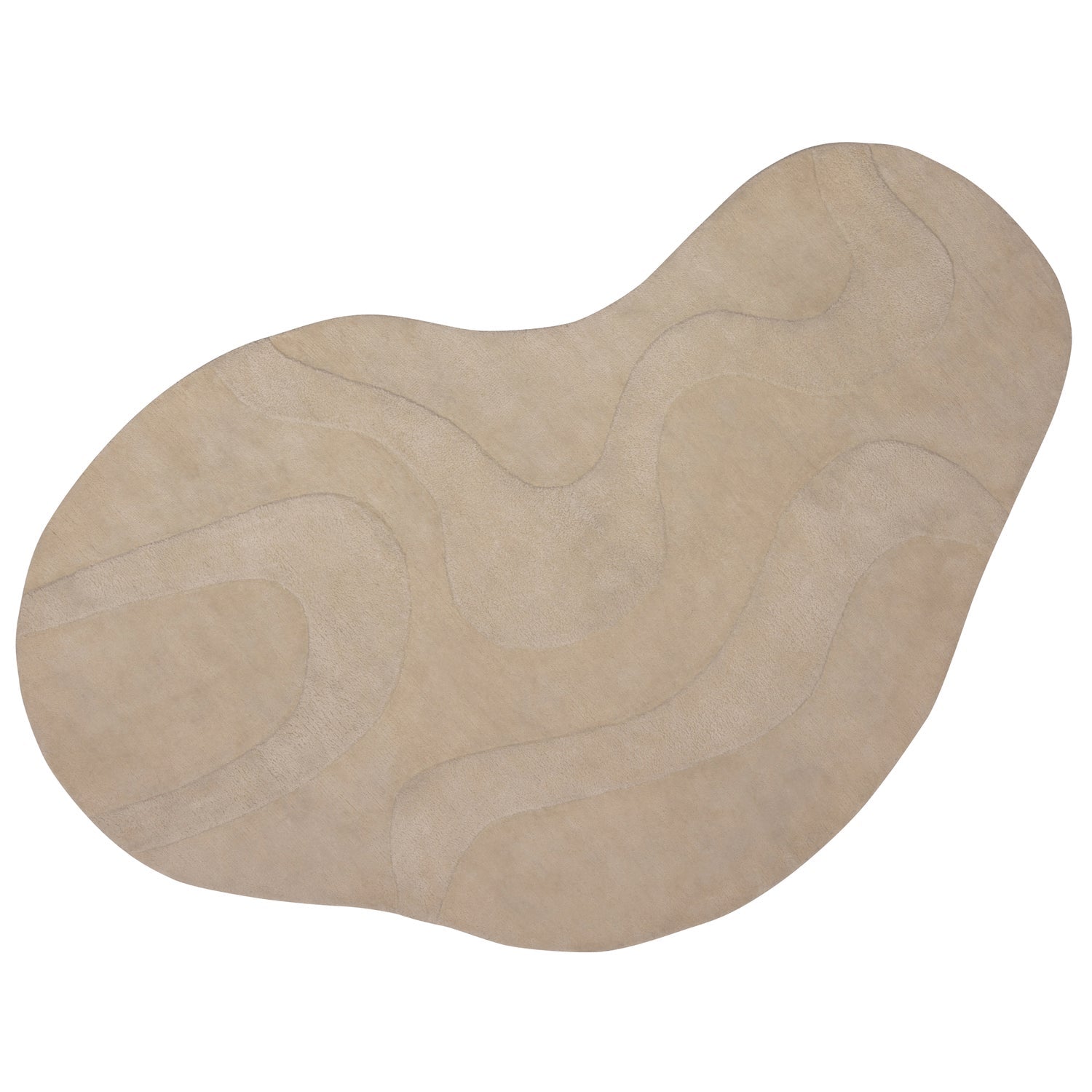 Woood Alya Vloerkleed Organisch Melk 170x240cm - KwaliteitWonen.nl