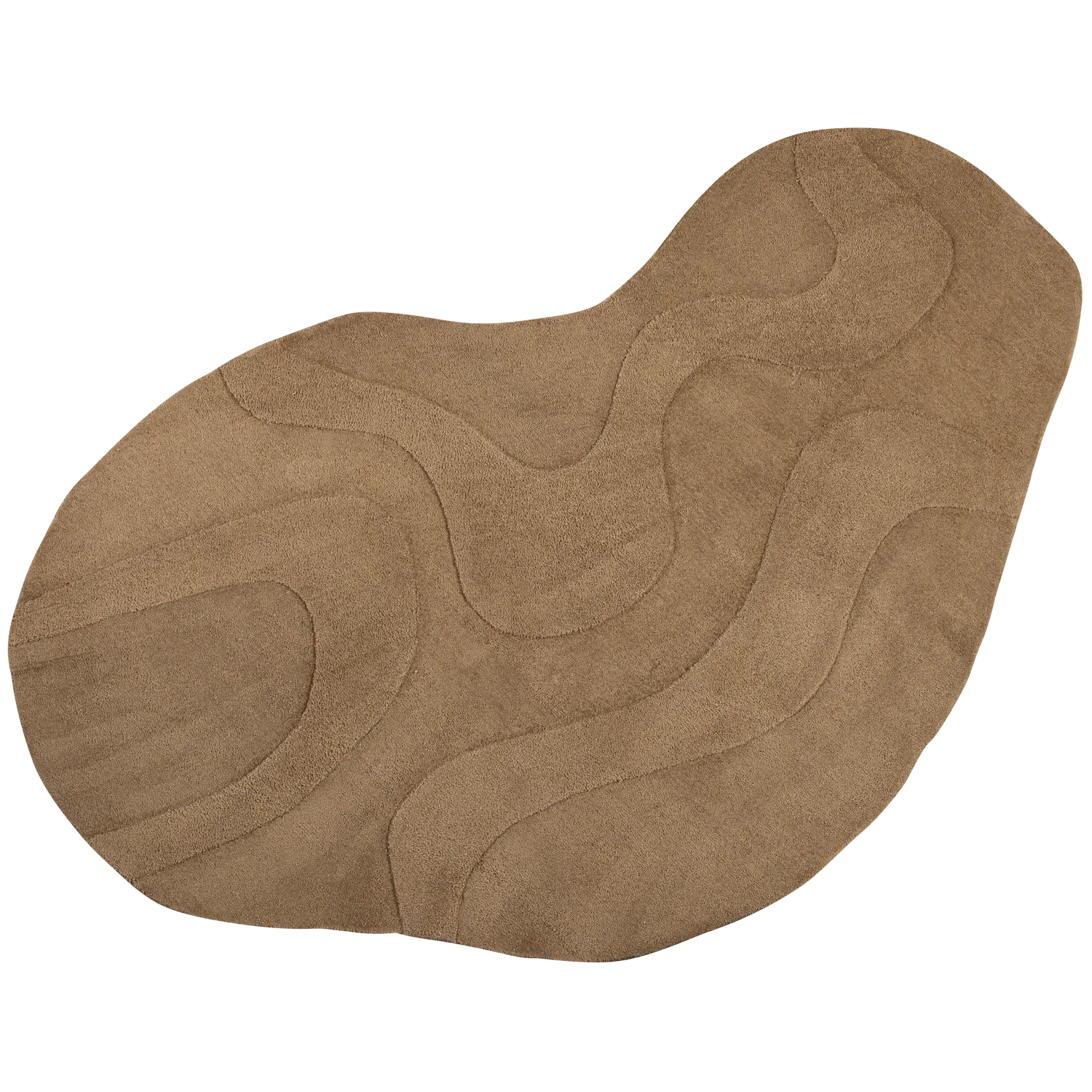 Woood Alya Vloerkleed Organisch Pale Brown 170x240cm - KwaliteitWonen.nl