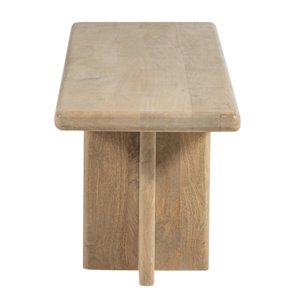 Woood Ato Eetbankje 180 X45 Cm Mangohout Naturel - KwaliteitWonen.nl