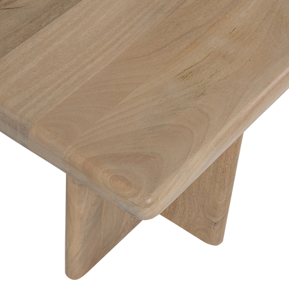 Woood Ato Eetbankje 180 X45 Cm Mangohout Naturel - KwaliteitWonen.nl