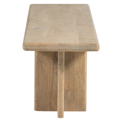 Woood Ato Eetbankje 220 X45 Cm Mangohout Naturel - KwaliteitWonen.nl