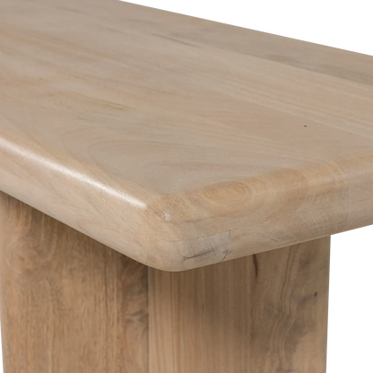 Woood Ato Eetbankje 220 X45 Cm Mangohout Naturel - KwaliteitWonen.nl