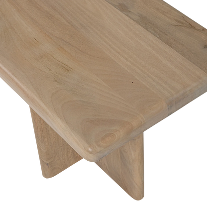 Woood Ato Eetbankje 220 X45 Cm Mangohout Naturel - KwaliteitWonen.nl
