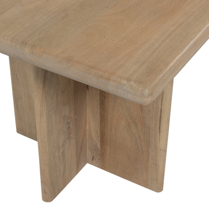 Woood Ato Eettafel 180 X90 Cm Mangohout Naturel - KwaliteitWonen.nl