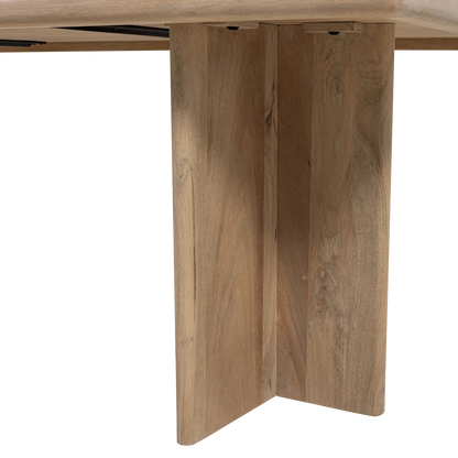 Woood Ato Eettafel 180 X90 Cm Mangohout Naturel - KwaliteitWonen.nl
