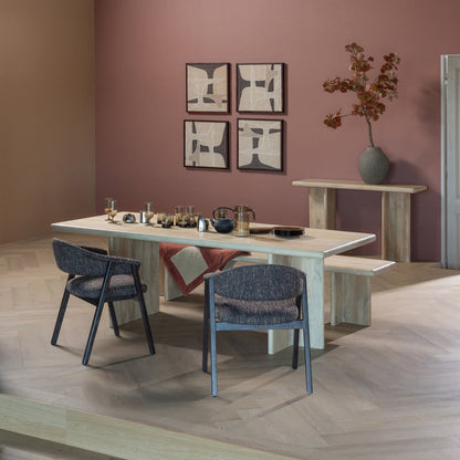 Woood Ato Eettafel 220 X90 Cm Mangohout Naturel - KwaliteitWonen.nl