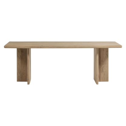 Woood Ato Eettafel 220 X90 Cm Mangohout Naturel - KwaliteitWonen.nl