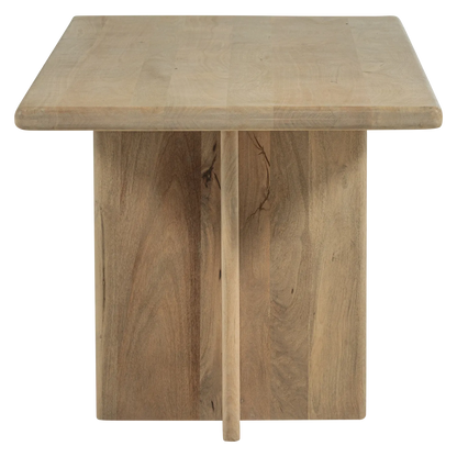 Woood Ato Eettafel 220 X90 Cm Mangohout Naturel - KwaliteitWonen.nl