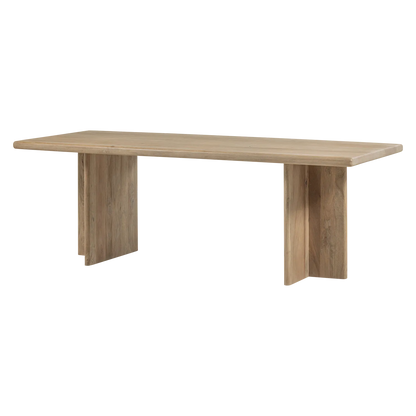 Woood Ato Eettafel 220 X90 Cm Mangohout Naturel - KwaliteitWonen.nl