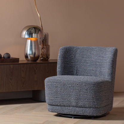 Woood Atty Draaifauteuil Grove Melange Grijs [Fsc] - KwaliteitWonen.nl