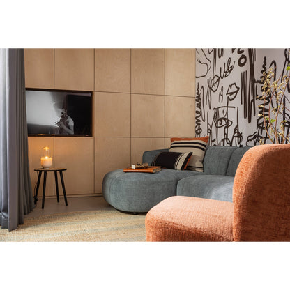 Woood Atty Draaifauteuil Velvet Oranje - KwaliteitWonen.nl
