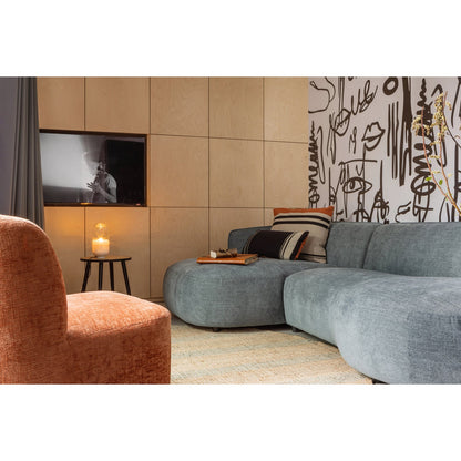 Woood Atty Draaifauteuil Velvet Oranje - KwaliteitWonen.nl