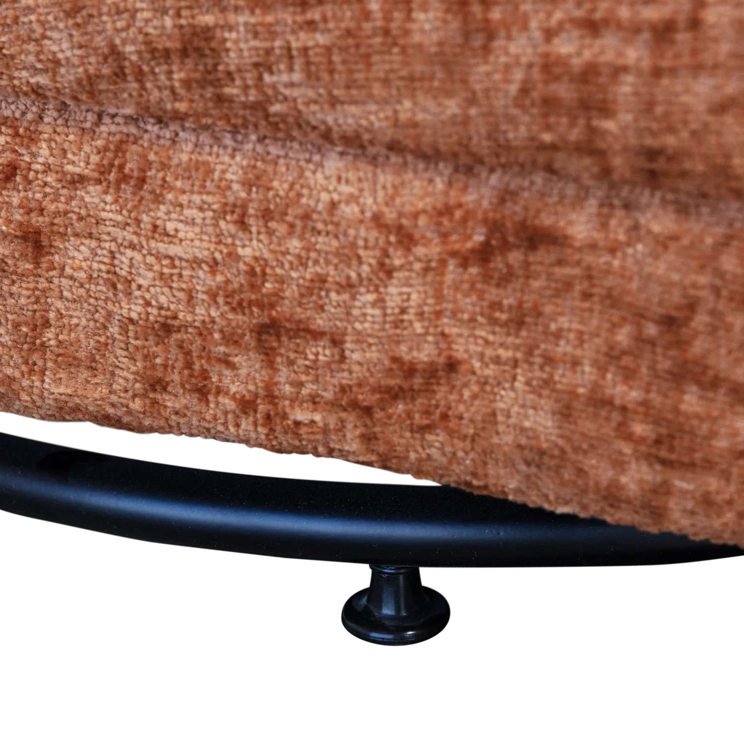 Woood Atty Draaifauteuil Velvet Oranje - KwaliteitWonen.nl