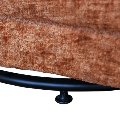 Woood Atty Draaifauteuil Velvet Oranje - KwaliteitWonen.nl