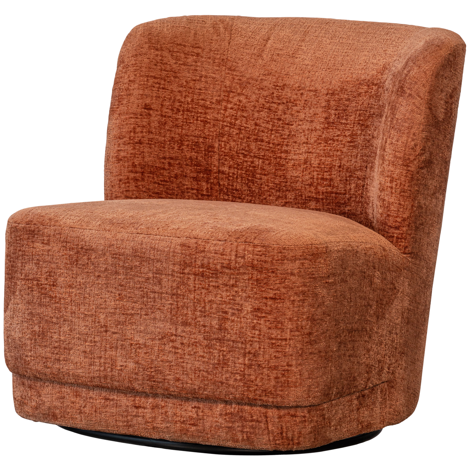 Woood Atty Draaifauteuil Velvet Oranje-Kwaliteitwonen.nl