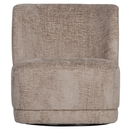 Woood Atty Draaifauteuil Velvet Zand - KwaliteitWonen.nl