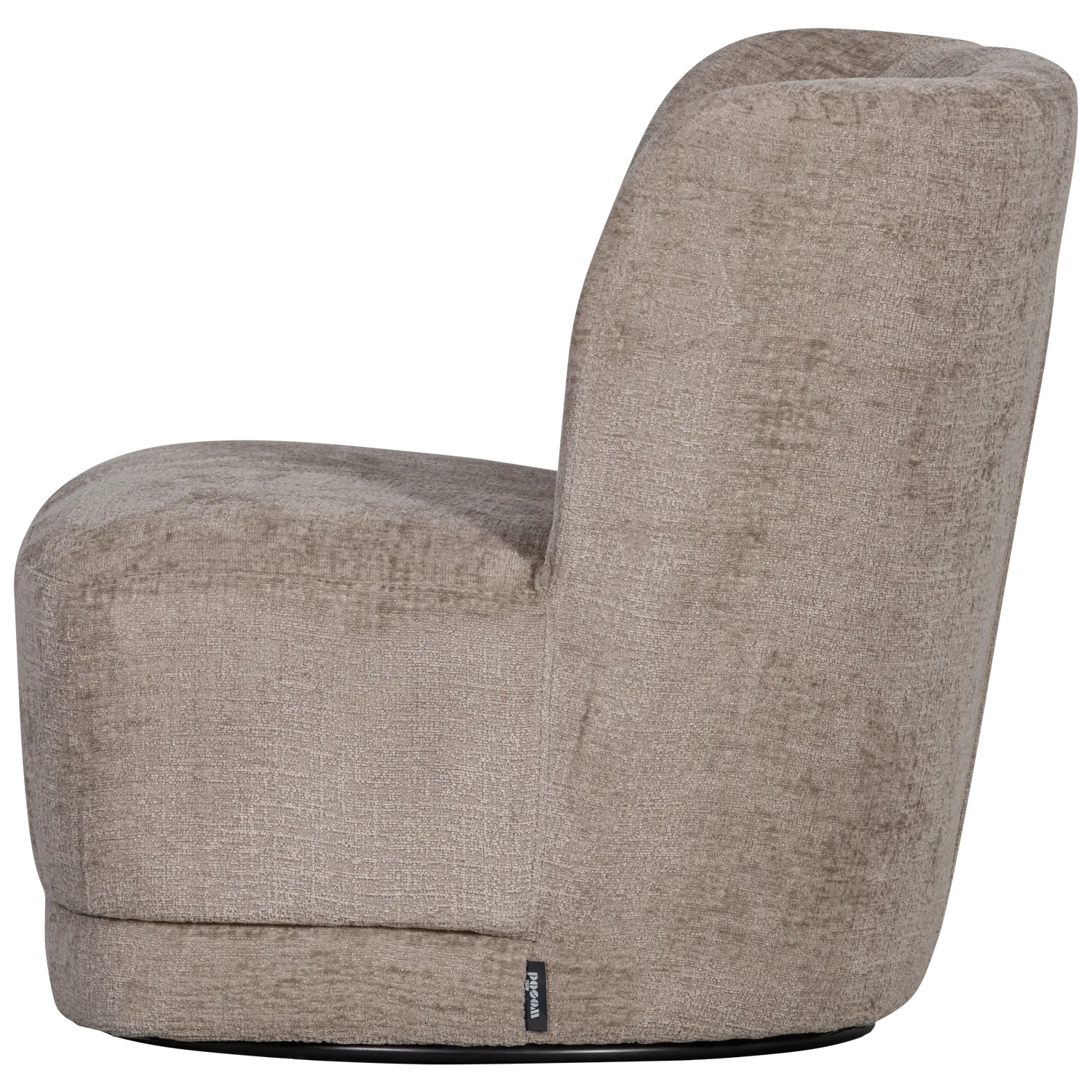 Woood Atty Draaifauteuil Velvet Zand - KwaliteitWonen.nl