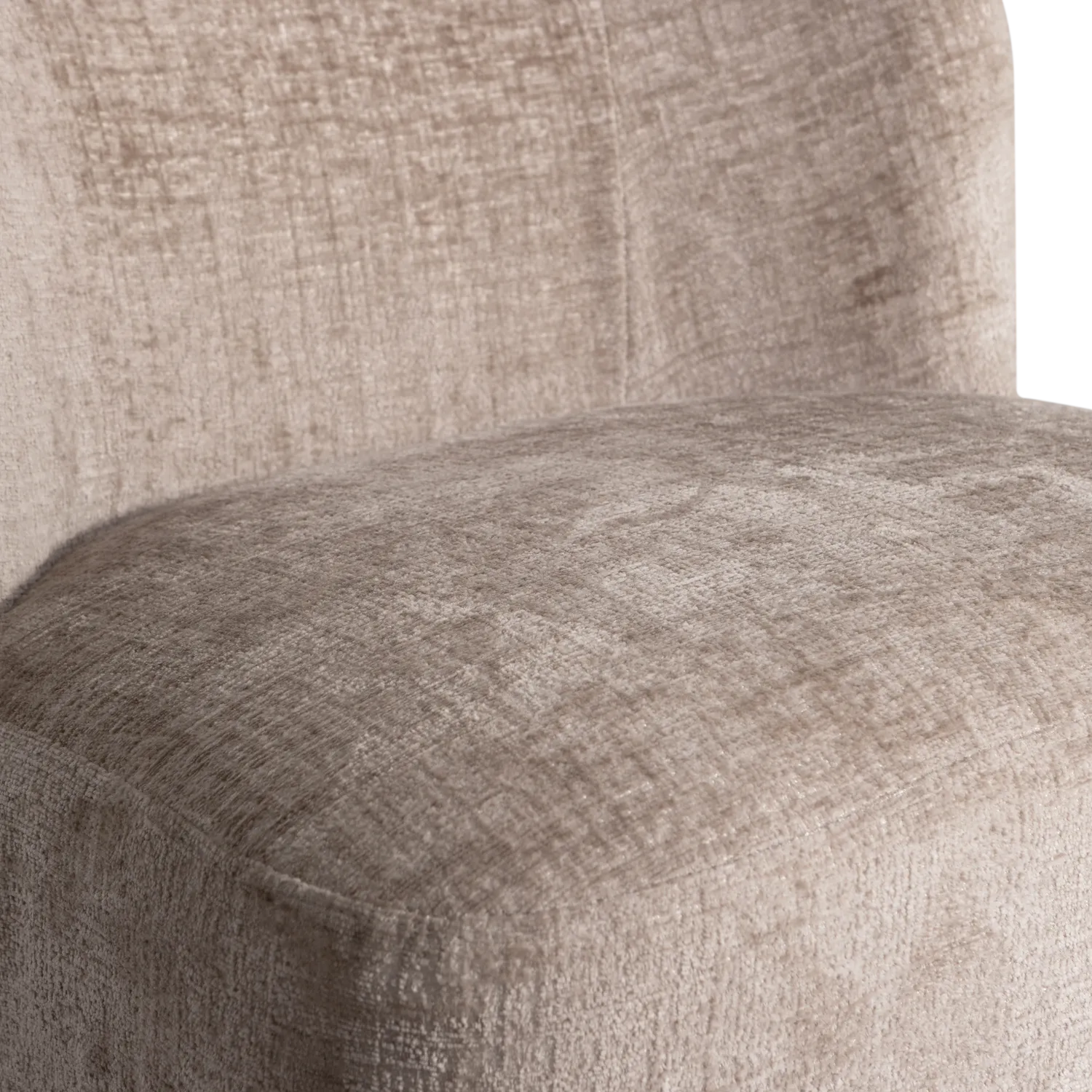 Woood Atty Draaifauteuil Velvet Zand - KwaliteitWonen.nl
