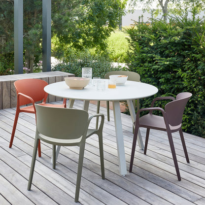 Woood Auke Tuintafel Aluminium Mist 75 Xo120 Cm - KwaliteitWonen.nl