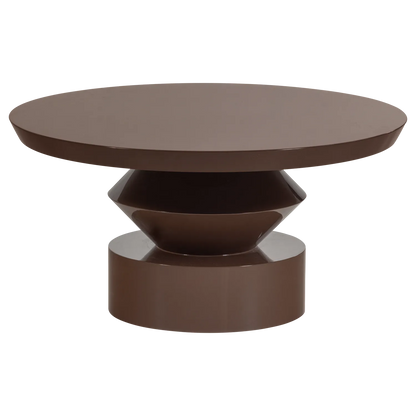 Woood Auren Salontafel Hout Hoogglans Bruin [Fsc] - KwaliteitWonen.nl