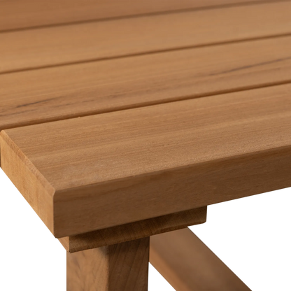 Woood Banco Tuin Salontafel Ayous Hout Naturel [Fsc] - KwaliteitWonen.nl